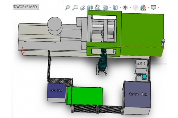 Injection molding embedded parts automation project