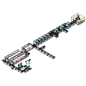 Automatic production line for string type energy storage inverters